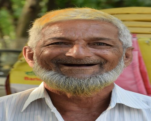 Portrait of an Indian elderly man smiling